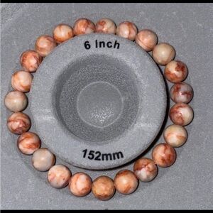 Natural Powder Dragon Pulse Jade Stone beads bracelet Handmade with clear style